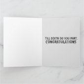 GOTHC SKELETONS BRUILOFT GEFELICITEERD GROET KAART (Binnen)