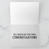 GOTHC SKELETONS WEDDING CONGRATULALALALATIONS KAAR KAART (Binnen)