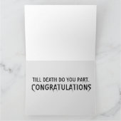 GOTHC SKELETONS WEDDING CONGRATULALALALATIONS KAAR KAART (Binnen)