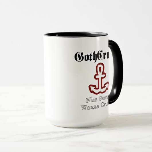 GothCruise Nice Boats Coffee Mok (Voorkant rechts)