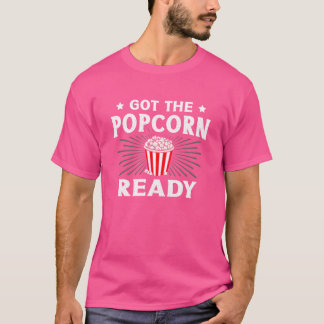 Gothe Popcorn Klaar Foodie Popcorn Liefhebber vrie T-shirt