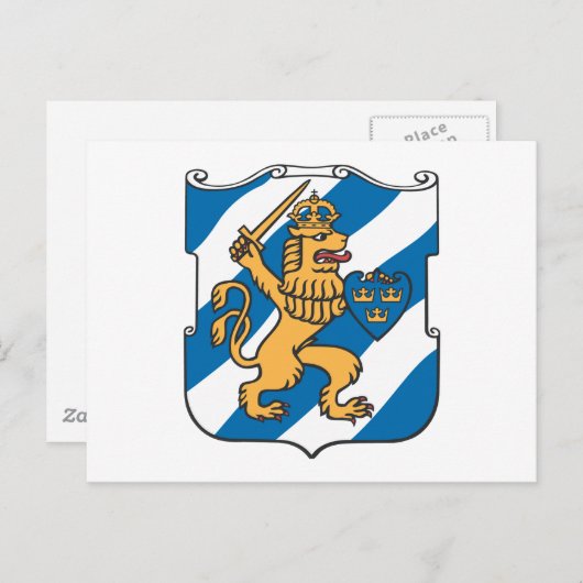 Gothenburg Briefkaart wapenschild (Voorkant / Achterkant)