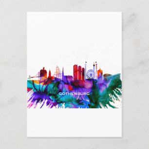Gothenburg Skyline Feestdagenkaart