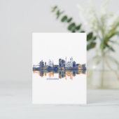 Gothenburg Skyline Uitnodiging Briefkaart (Staand voorkant)
