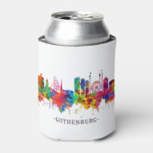 Gothenburg Zweden Skyline Blikjeskoeler (Blikje Voorkant)