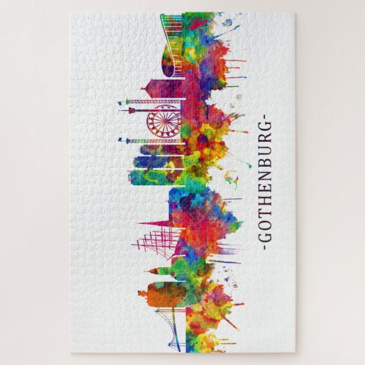 Gothenburg Zweden Skyline Legpuzzel (Verticaal)