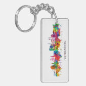 Gothenburg Zweden Skyline Sleutelhanger (Voorkant Links)