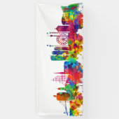 Gothenburg Zweden Skyline Spandoek (Verticaal)
