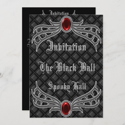 Gothic3-uitnodiging.. Kaart (Voorkant / Achterkant)