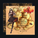 Gothic 21st Birthday Party Balloons Lights Invitat Kaart<br><div class="desc">Ik hoop dat je geniet van deze geweldige uitnodiging van de Birthday Party met deze Gothic 21st Birthday Party met Gold Balloons en Strings of Lights erop. U kunt ALLE PERSOONLIJKE INFORMATIE op de Uitnodiging van de Partij van de Geboortedag veranderen om aan uw behoeften te voldoen. Geniet van https://www.zazzle.com/store/artzdizigns...</div>