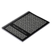 GOTHIC 6.5x8.75 Spiraalvormig Notitieboek/Zwart Notitieboek (Linkerzijde)