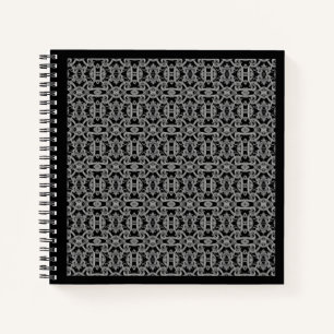 GOTHIC 8,5x8,5 spiraalschrift / Zwart Notitieboek