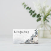 Gothic A Little Boo Baby shower Boeken voor Baby Informatiekaartje (Staand voorkant)