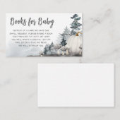 Gothic A Little Boo Baby shower Boeken voor Baby Informatiekaartje (Voorkant / Achterkant)