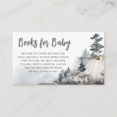 Gothic A Little Boo Baby shower Boeken voor Baby Informatiekaartje (Voorkant)