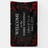 Gothic - Aangepaste aangepaste bruiloft-banner Spandoek (Verticaal)