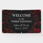 Gothic - Aangepaste aangepaste bruiloft-banner Spandoek (Horizontaal)