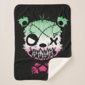 Gothic Abrosexual Pride Flag Gekleurd Beer Sherpa Deken (Voorkant)