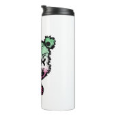 Gothic Abrosexual Pride Flag Gekleurd Beer Thermosbeker (Geroteerd rechts)