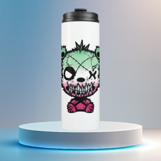 Gothic Abrosexual Pride Flag Gekleurd Beer Thermosbeker