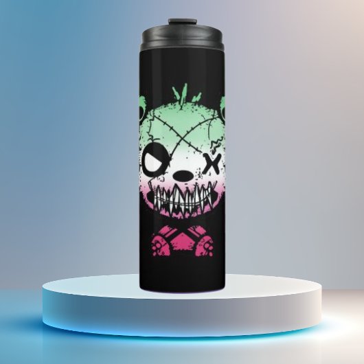 Gothic Abrosexual Pride Flag Gekleurd Beer Thermosbeker