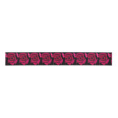 Gothic Abstract Roos waterverf floral Grosgrain Lint (Voorkant)