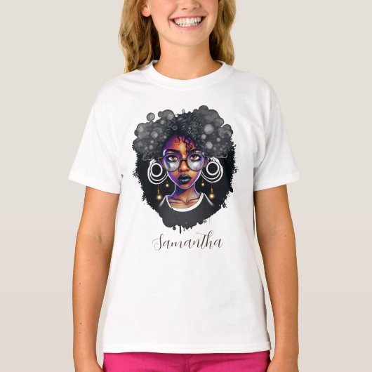 Gothic Afro Woman T-shirt (Voorkant)