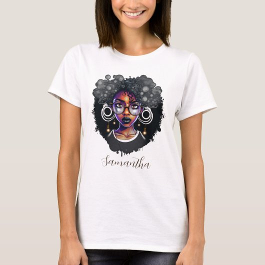 Gothic Afro Woman T-shirt (Voorkant)