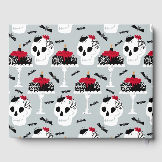 Gothic Afstuderen op zaterdag SkeletspinCake Gastenboek (Achterkant)