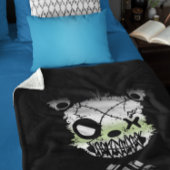 Gothic Agender Pride Vlaggekleurd Beer Sherpa Deken