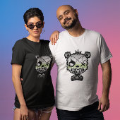 Gothic Agender Pride Vlaggekleurd Beer T-shirt