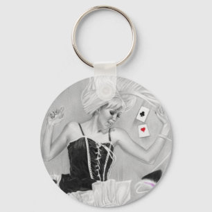 Gothic Alice in Wonderland FallingKeychain Sleutelhanger