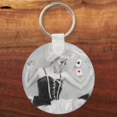 Gothic Alice in Wonderland FallingKeychain Sleutelhanger (Voorkant)