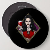 Gothic Alien Witch Ronde Button 6,0 Cm (Voorkant /achterkant)