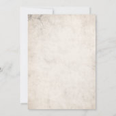 Gothic Alternative Girl Baby Shower Invitation Kaart (Achterkant)