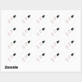 Gothic Amphibian Ronde Sticker (Vel)