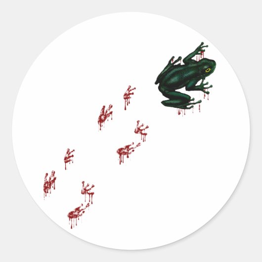 Gothic Amphibian Ronde Sticker (Voorkant)