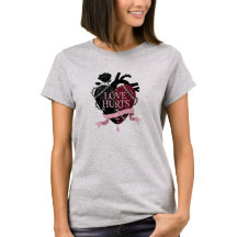 Gothic Anatomical Love Hurts Heart T-Shirt