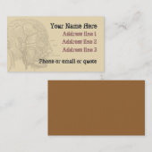 Gothic Anatomie Head Visitekaartje Tan (Voorkant / Achterkant)