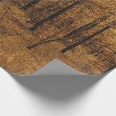 Gothic  Angel Brown Forest Trees Cadeaupapier (Hoek)