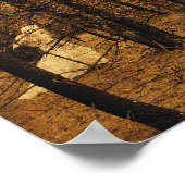 Gothic  Angel Brown Forest Trees Poster (Hoek)