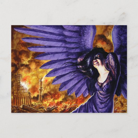 Gothic Angel drogen Briefkaart (Voorkant)