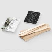 Gothic Angel Elegant Wedding Program Fans Handwaaier (Niet-gemonteerd)