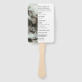 Gothic Angel Elegant Wedding Program Fans Handwaaier (Voorkant)