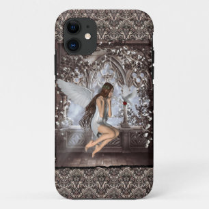 Gothic Angel en haar hond Case-Mate iPhone Case