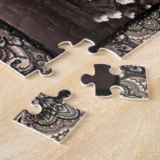 Gothic Angel en haar hond Legpuzzel (Zijkant)