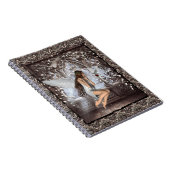 Gothic Angel en haar hond Notitieboek (Rechterzijde)