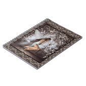 Gothic Angel en haar hond Notitieboek (Linkerzijde)