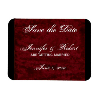 Gothic Angel op Red Velvet Save the Date Magneet
