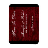 Gothic Angel op Red Velvet Save the Date Magneet (Verticaal)